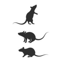 Ratte niedliche Vektor-Icon-Design-Illustration vektor