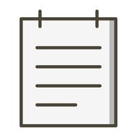 Notepad Vector Icon