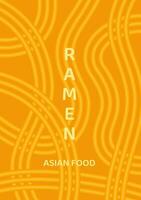 asiatisch sofortig Nudel Textur Banner Vorlage. Ramen Suppe, Pasta und Spaghetti. japanisch, Chinesisch wellig Hintergrund. Hintergrund abstrakt Essen Illustration zum Poster, Speisekarte, Karte, Anzeige vektor