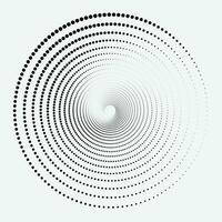 halvton punkt bakgrund mönster vektor illustration. cirkel dynamisk form svartvit lutning prickad textur, blekna bedrövad täcka över. design för affisch, omslag, baner, mock-up, klistermärke, layout