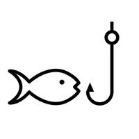 Fischerei-Vektor-Symbol vektor