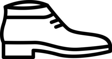 Liniensymbol für Schuhe vektor