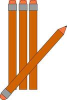emoji av en leende rödbrun penna, vektor eller Färg illustration