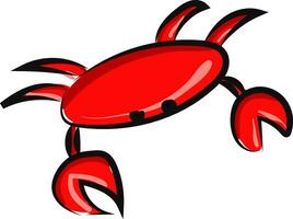 bild av krabba, vektor eller Färg illustration.