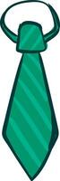 en stor grön slips , vektor eller Färg illustration