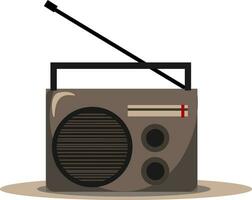 ClipArt av fm radio audio spelare vektor eller Färg illustration