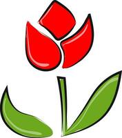 Tulpe Symbol, Vektor oder Farbe Illustration.