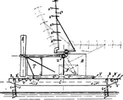 hydro Flugzeug, Jahrgang Illustration. vektor