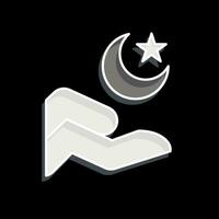 ikon islam. relaterad till ramadan symbol. glansig stil. enkel design redigerbar. enkel illustration vektor