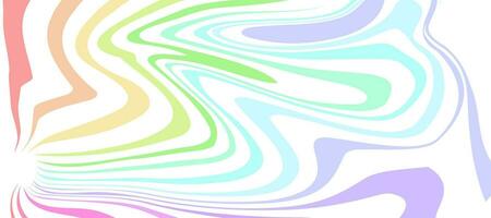abstrakt strömmande färgrik regnbåge vågig rader bakgrund vektor
