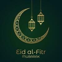 Vektor eid Mubarak islamisch Neu Jahr Hintergrund mit Kerzen und Mond