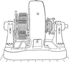 serier fält shunt, årgång illustration. vektor