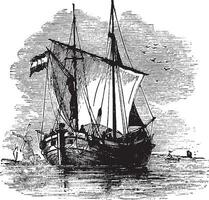 dutch förföljare, årgång illustration. vektor