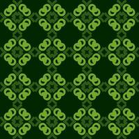 grön oliv mandala konst sömlös mönster blommig kreativ design bakgrund vektor illustration