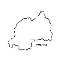 Ruanda Karte Symbol vektor
