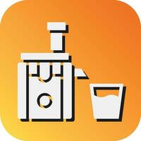 juicepress vektor glyf lutning bakgrund ikon för personlig och kommersiell använda sig av.