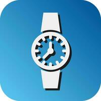 beiläufig Uhr Vektor Glyphe Gradient Hintergrund Symbol zum persönlich und kommerziell verwenden.