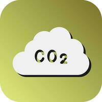 co2 Vektor Glyphe Gradient Hintergrund Symbol zum persönlich und kommerziell verwenden.