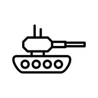 Tank-Vektor-Symbol vektor