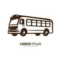 en logotyp av collage buss vektor ikon design silhuett tränare buss, barn buss begrepp