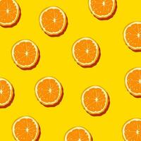 Zitrone Orange Sommer- Muster. vektor