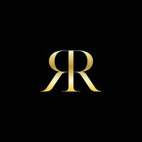 elegant Monogramm doppelt r Logo vektor