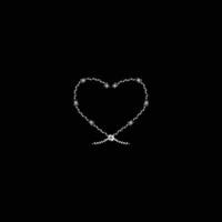 blommig formad in i hjärta logotyp vektor