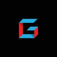 brev g gaming logotyp vektor