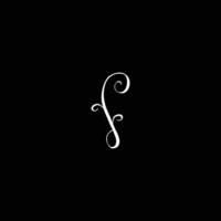 kvist formad in i brev s prydnad logotyp vektor