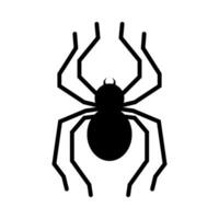 eben Illustration von Spinne Silhouette auf isoliert Hintergrund vektor