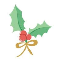 Weihnachten Stechpalme Symbol Design Vektor Vorlage