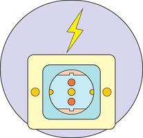 Typ-C-Buchse oder 2-Draht-Stecker vektor