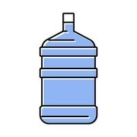 Produkt Wasser Plastik Flasche Farbe Symbol Vektor Illustration