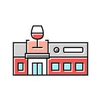 Alkohol Geschäft Geschäft Farbe Symbol Vektor Illustration