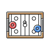 tabell hockey styrelse Färg ikon vektor illustration