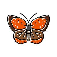 amerikan koppar insekt Färg ikon vektor illustration