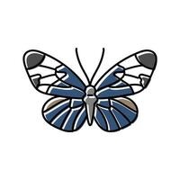 sapho Longwing Insekt Farbe Symbol Vektor Illustration