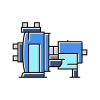 chemisch Pumpe Ingenieur Farbe Symbol Vektor Illustration