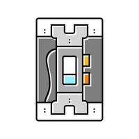 elektrisch Schalter elektrisch Ingenieur Farbe Symbol Vektor Illustration