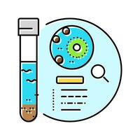 Pumpen Tests Hydrogeologe Farbe Symbol Vektor Illustration