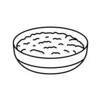 Französisch Küche Tapenade Linie Symbol Vektor Illustration