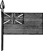 de blå baner är en flagga av bra Storbritannien, årgång illustration vektor
