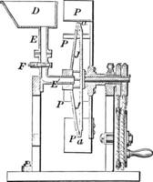Dampf Maschine Jahrgang Illustration. vektor