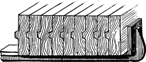 stål klämma årgång illustration. vektor