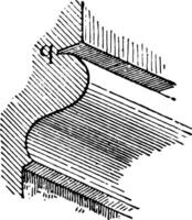 Marotte Formen Breite Jahrgang Gravur. vektor