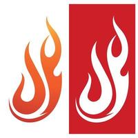 Feuer Logo Vorlage Flamme Symbol Symbol Vektor