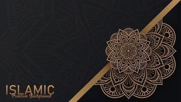 islamisk premiumbakgrund, lämplig för gratulationskort, affisch och banner. vektor illustration