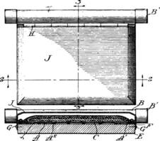 Briefmarke Pad Jahrgang Illustration. vektor