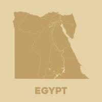 detailliert Ägypten Karte Design vektor