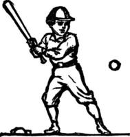 Baseball Jahrgang Illustration. vektor